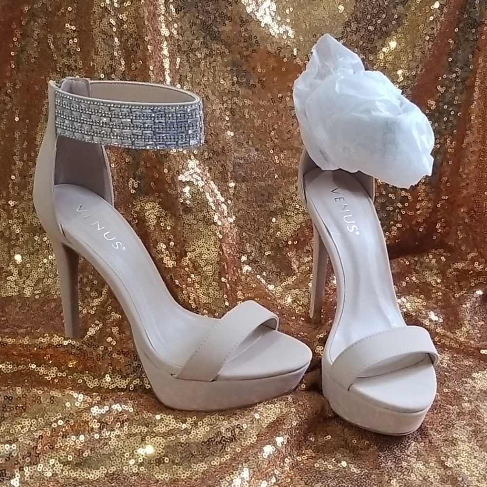 Nude high heels
